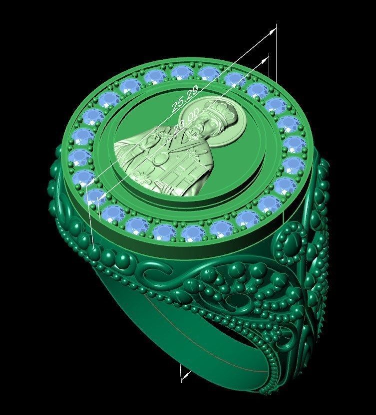 Ring od270 3D print model_7