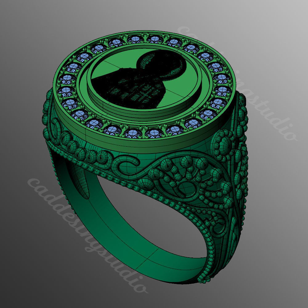 Ring od270 3D print model_2