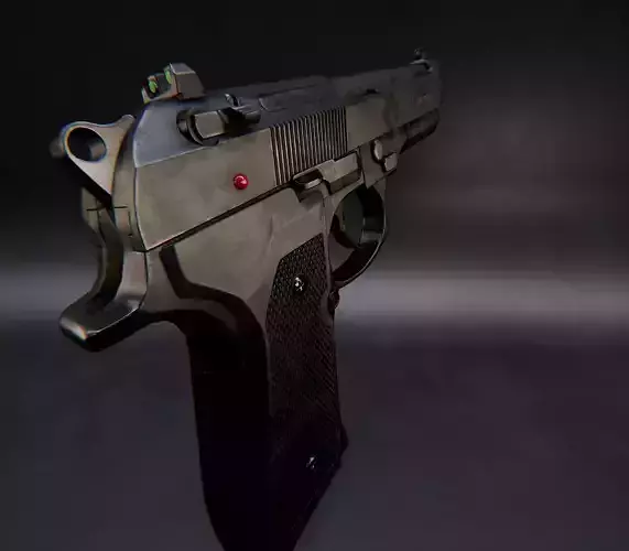 AAA Beretta M9 Game Ready PBR Low-poly 3D model