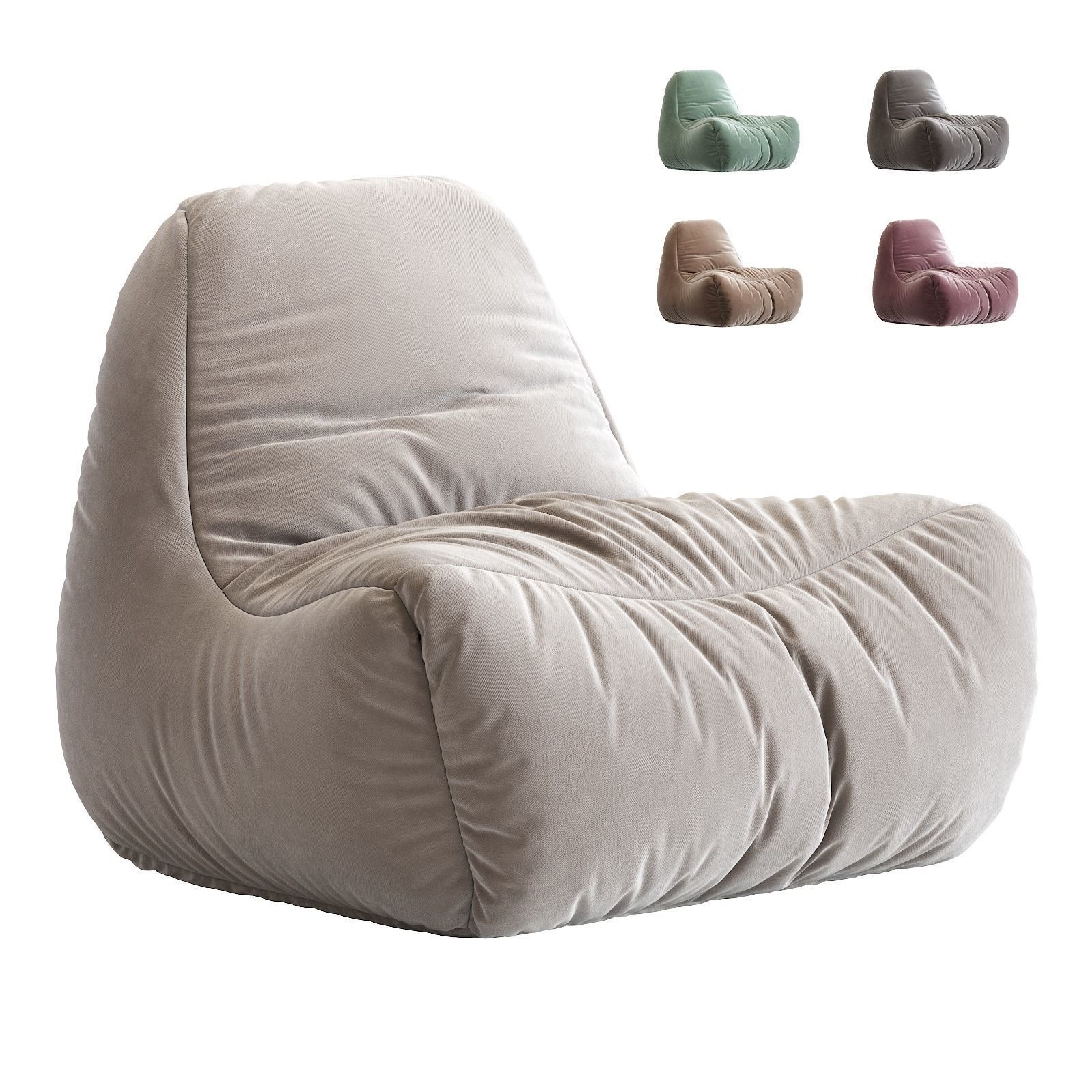 Bean Bag Chair N8 3D model_11