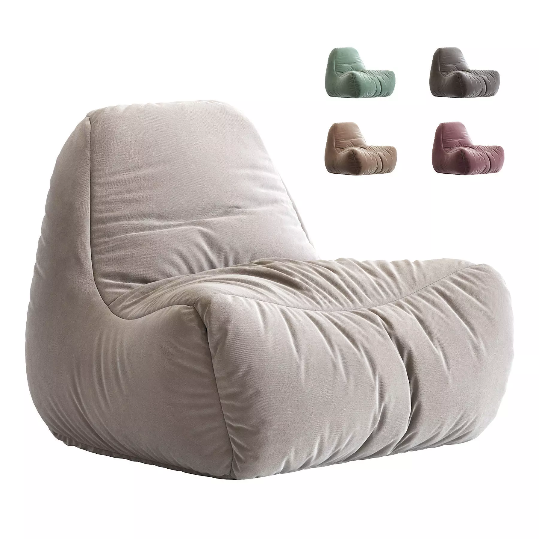 Bean Bag Chair N8 3D model_0
