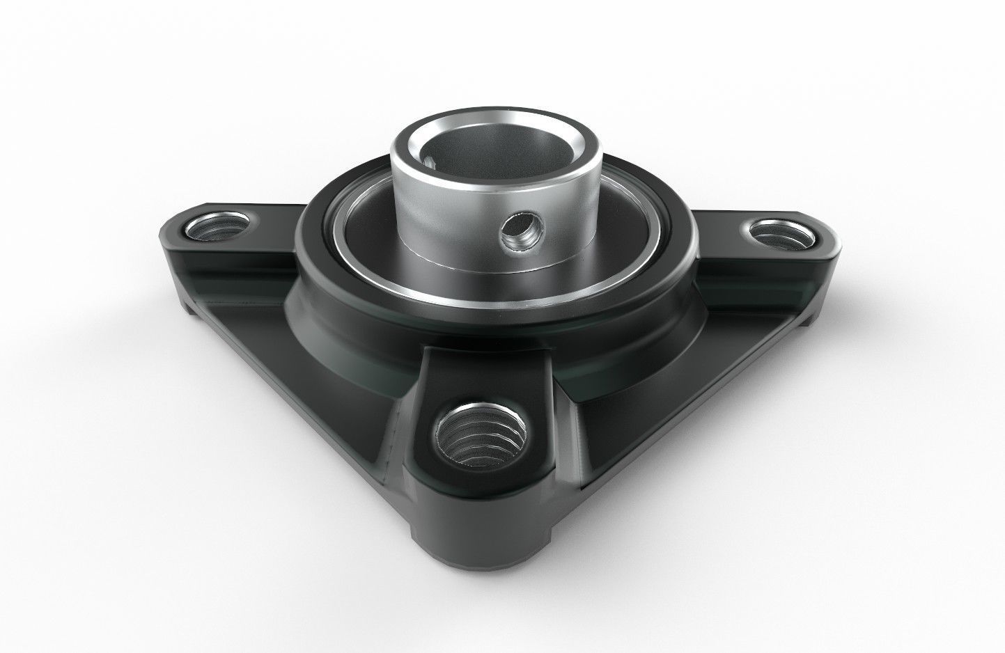 Flange Bearing 01 Low-poly 3D model_2