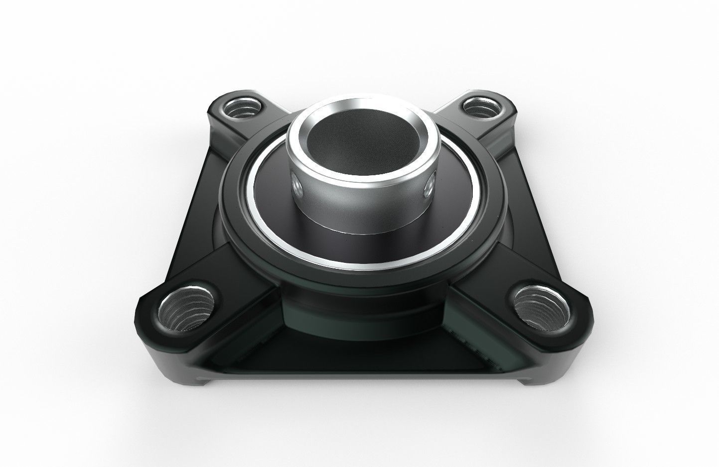 Flange Bearing 01 Low-poly 3D model_16