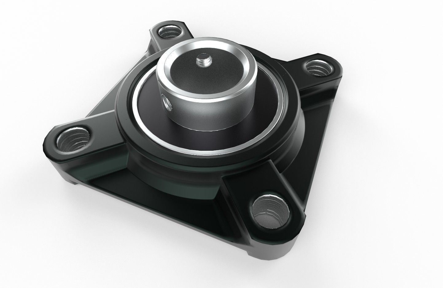 Flange Bearing 01 Low-poly 3D model_8