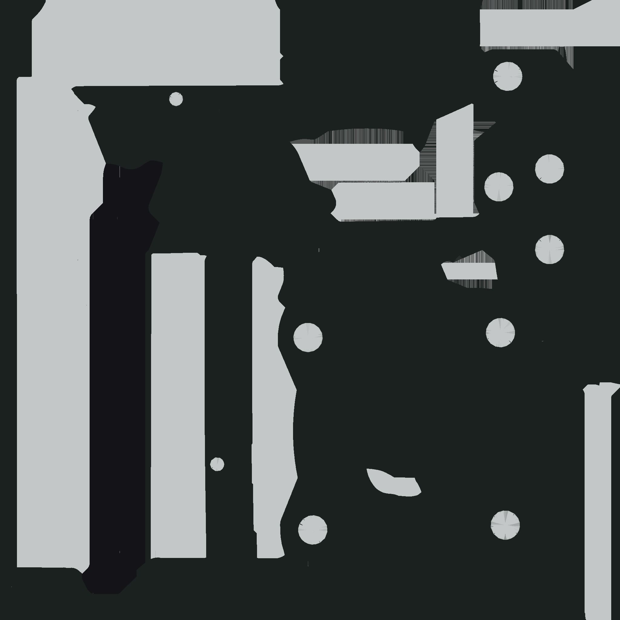 Flange Bearing 01 Low-poly 3D model_18