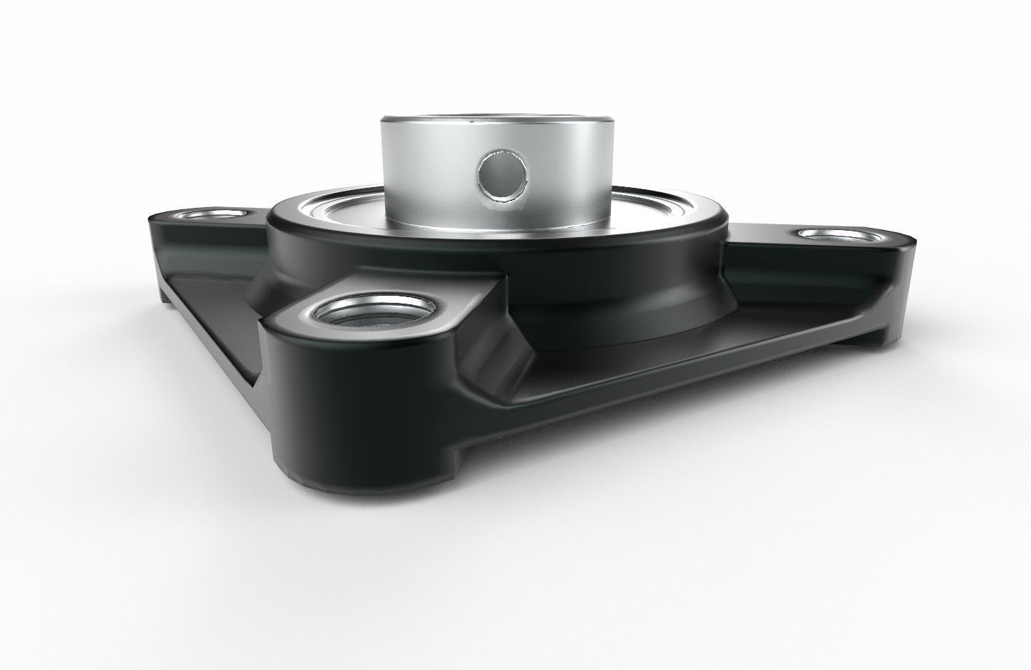 Flange Bearing 01 Low-poly 3D model_4