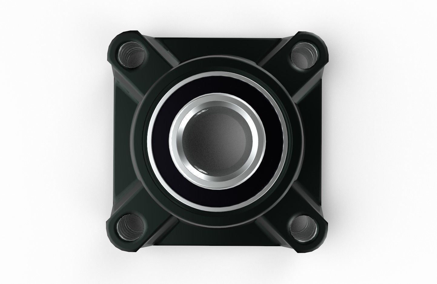 Flange Bearing 01 Low-poly 3D model_6
