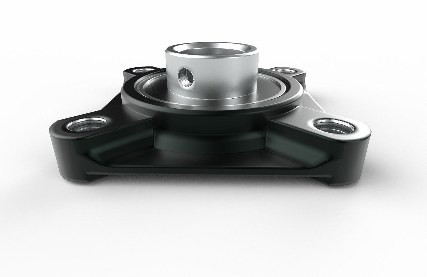 Flange Bearing 01 Low-poly 3D model_5