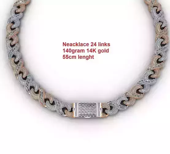 Diamond Infinity Cuban Chain