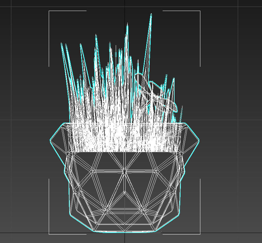 Small plant copper vase 3D model_11