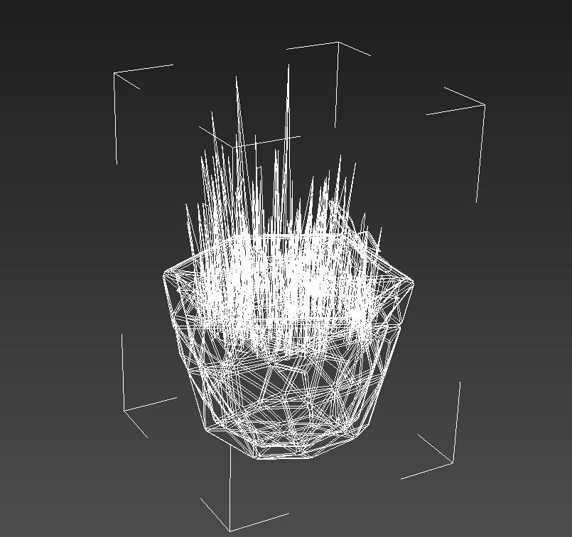 Small plant copper vase 3D model_14