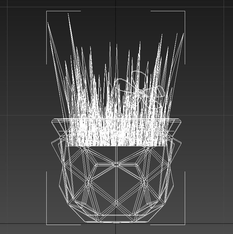 Small plant copper vase 3D model_12