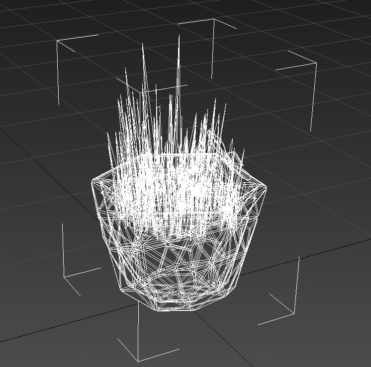 Small plant copper vase 3D model_13