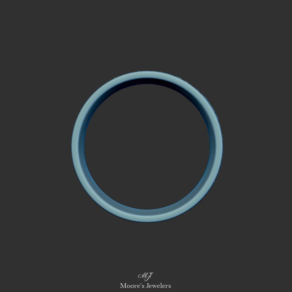 8mm Mans Textured Wedding Band Stl and Obj Files 3D print model_4