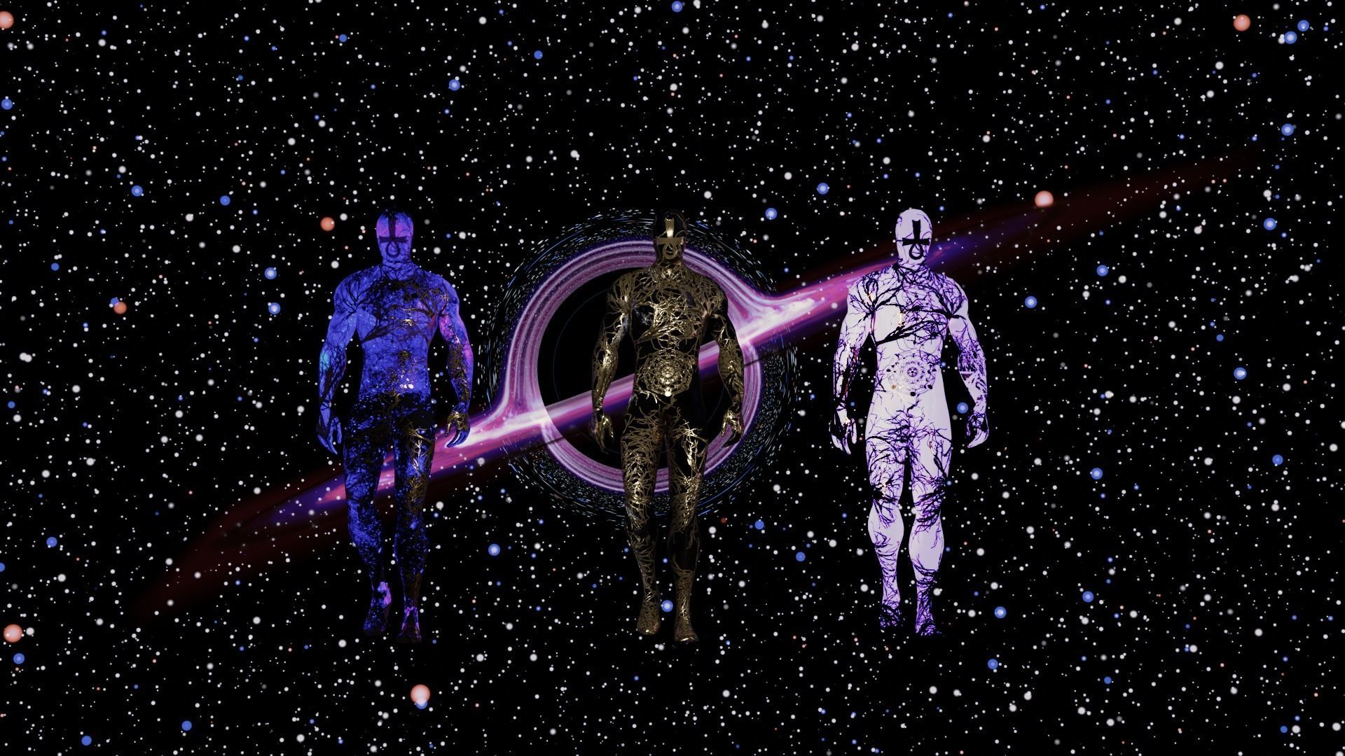 Space Deity -Game Ready Low-poly 3D model_4