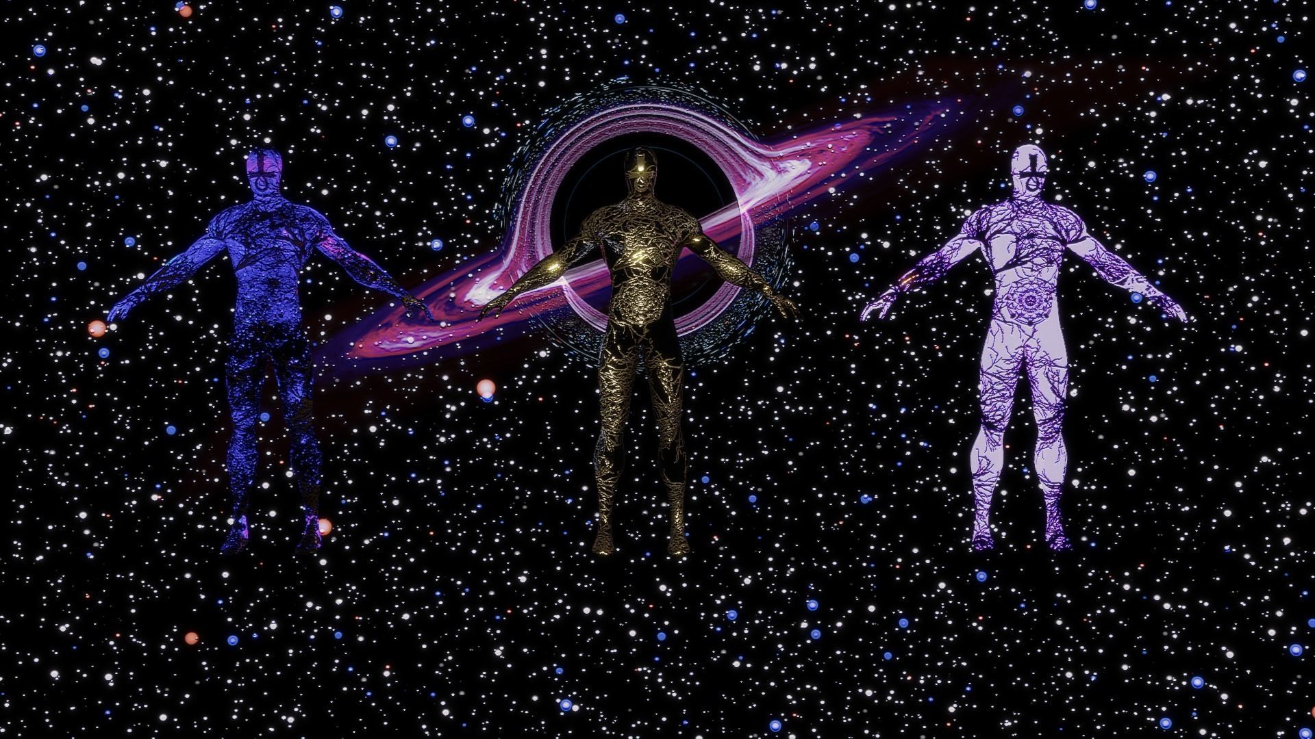 Space Deity -Game Ready Low-poly 3D model_3