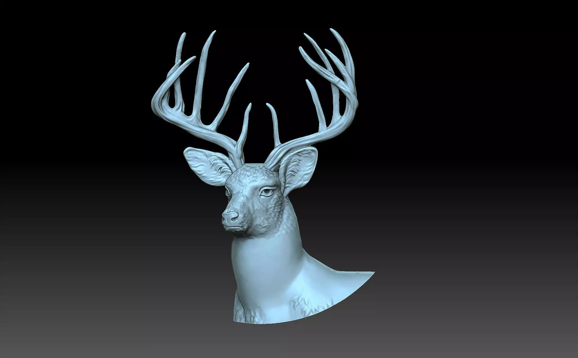 Deer head 3D print model