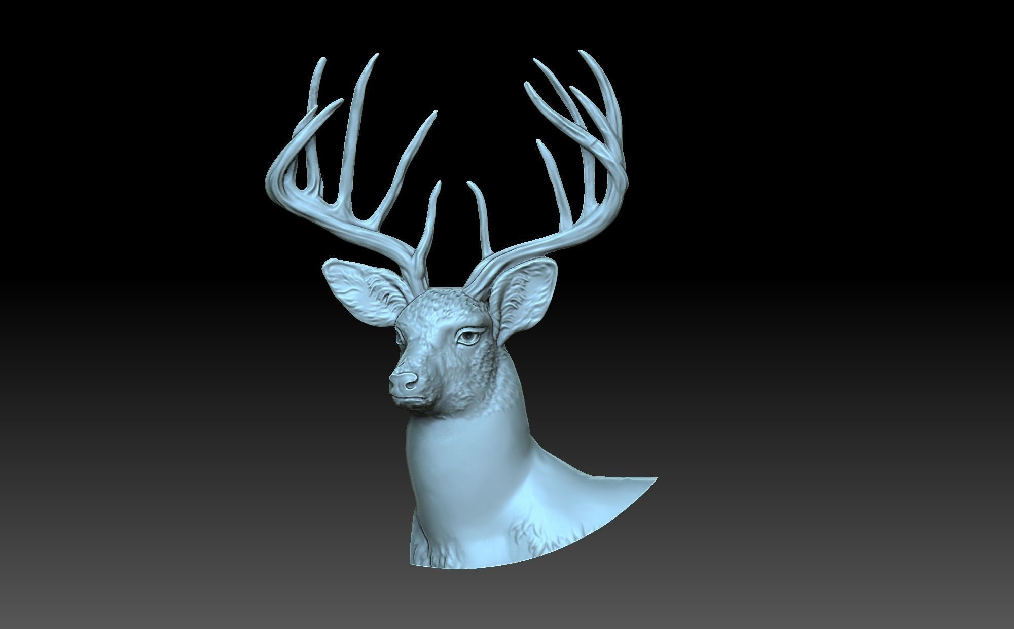 Deer head 3D model 3D printable | CGTrader