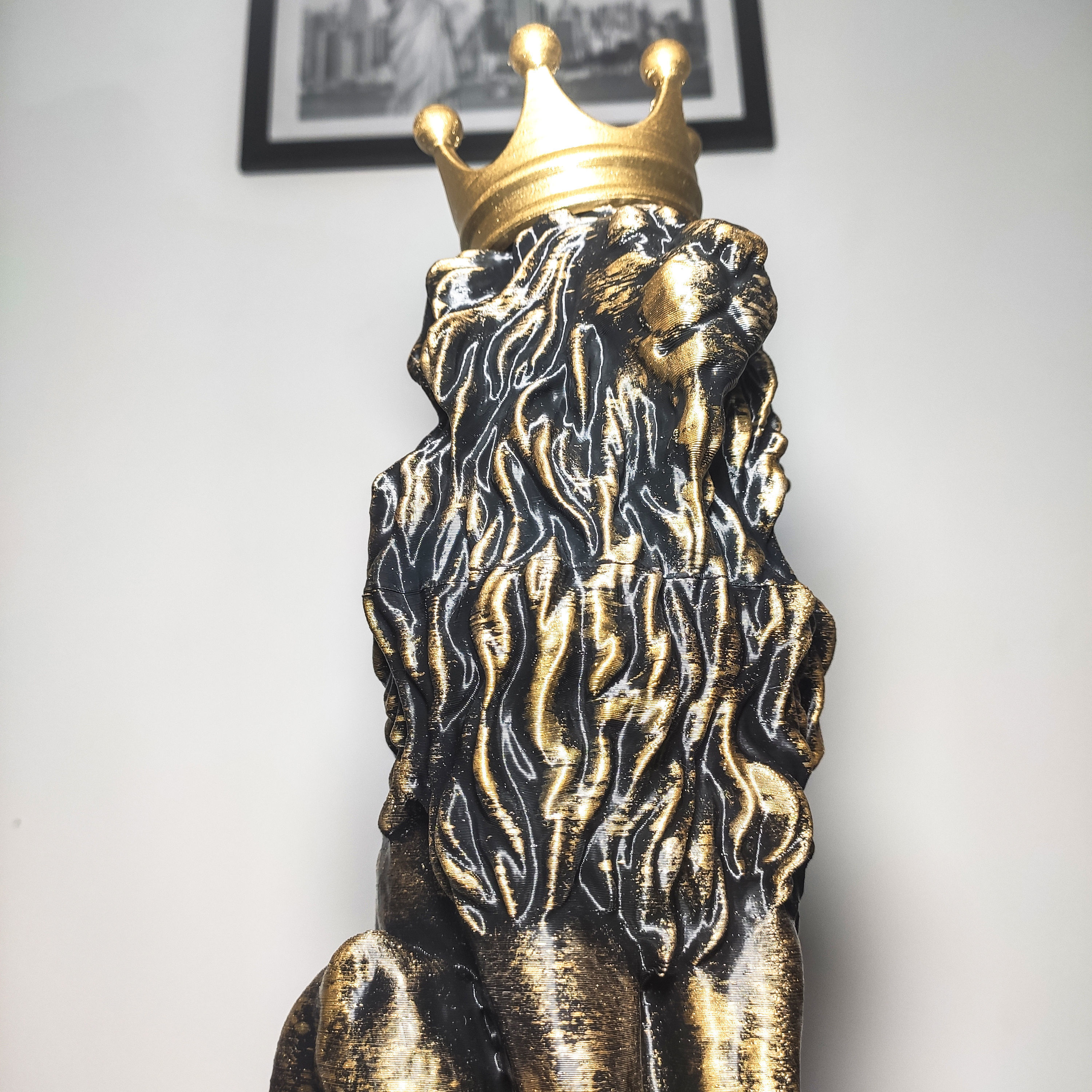 Lion the king of all animals decoration 3D print model_12