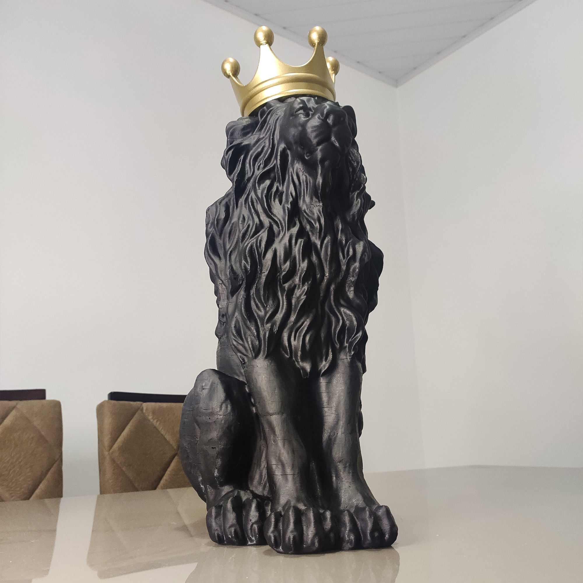 Lion the king of all animals decoration 3D print model_16