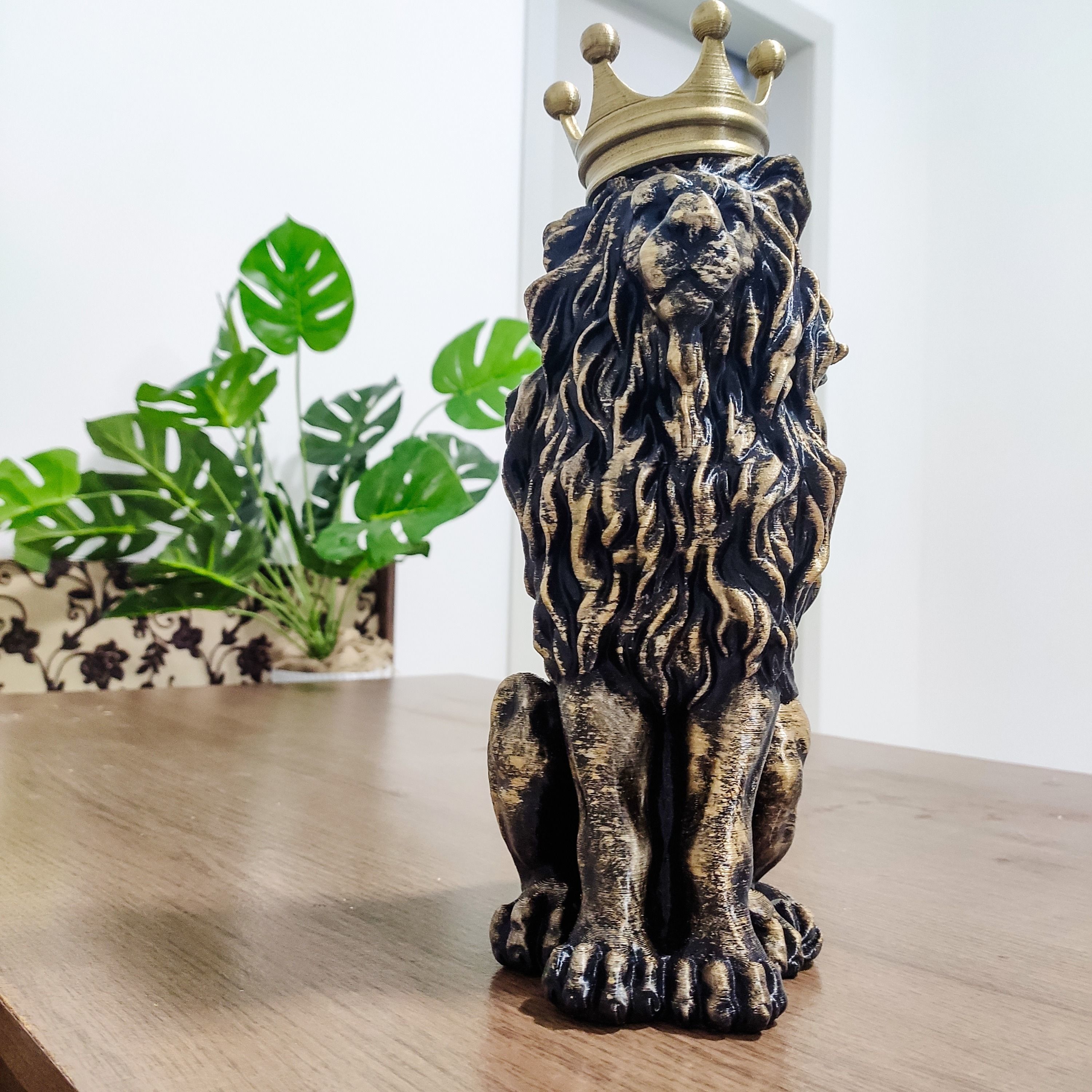 Lion the king of all animals decoration 3D print model_6