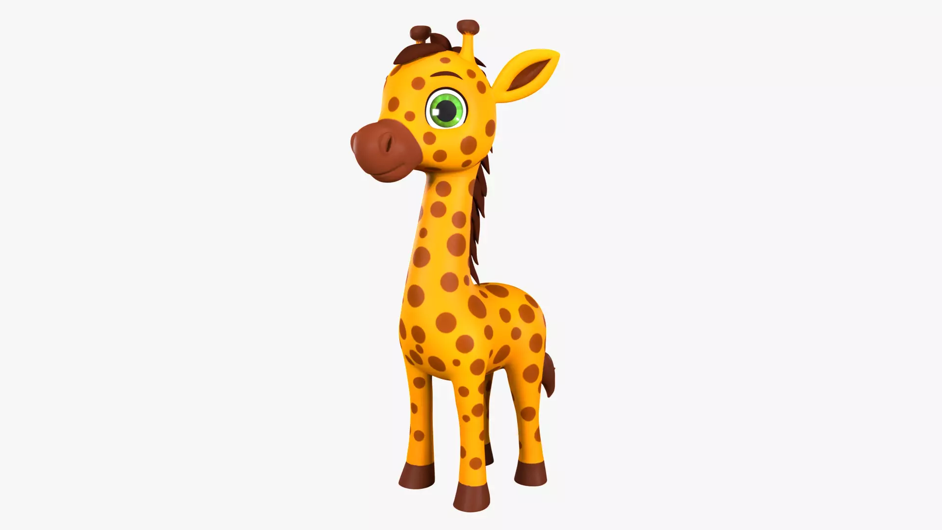 Cartoon Giraffe 3D model