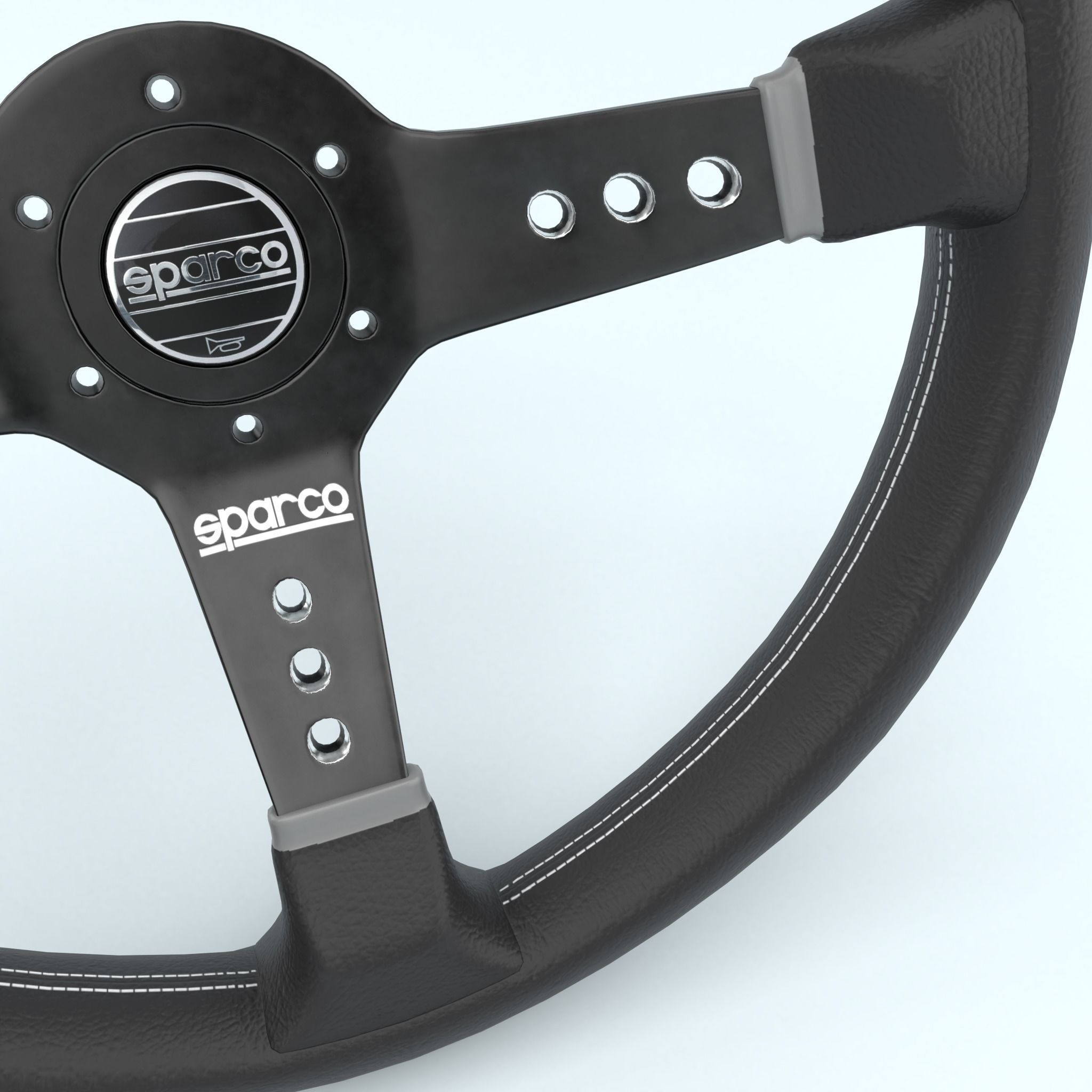 Steering Wheel Sparco L777 3D model_3