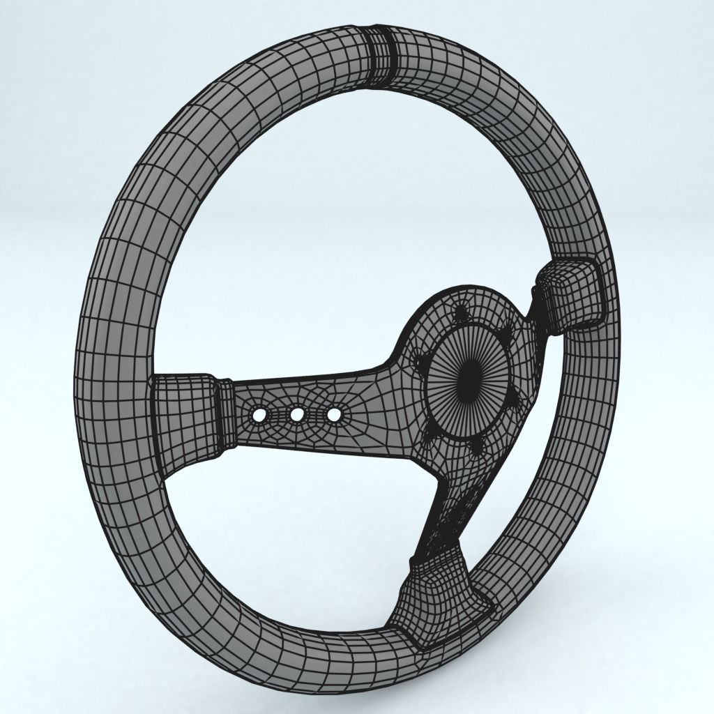 Steering Wheel Sparco L777 3D model_8