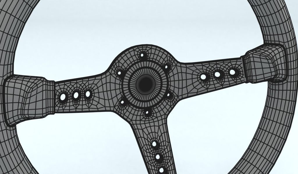 Steering Wheel Sparco L777 3D model_7