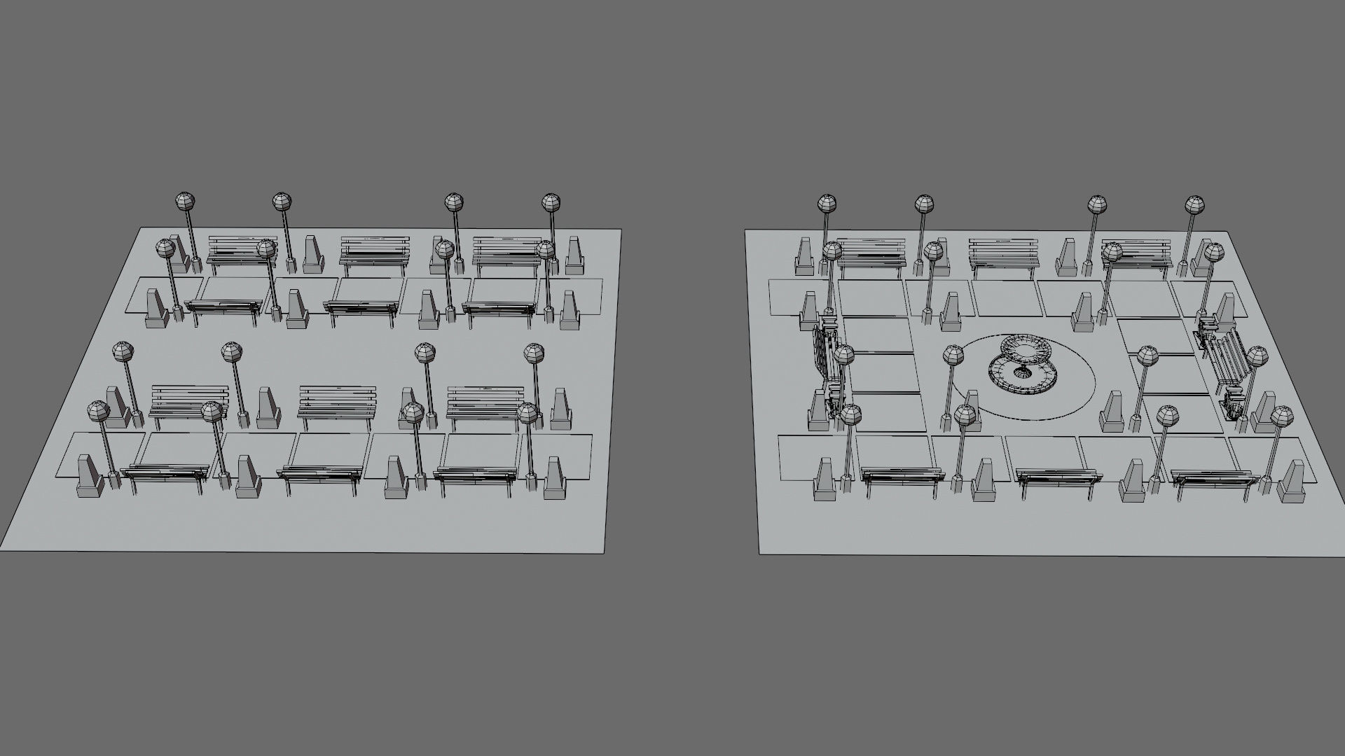 Cartoon airport Low-poly 3D model_42