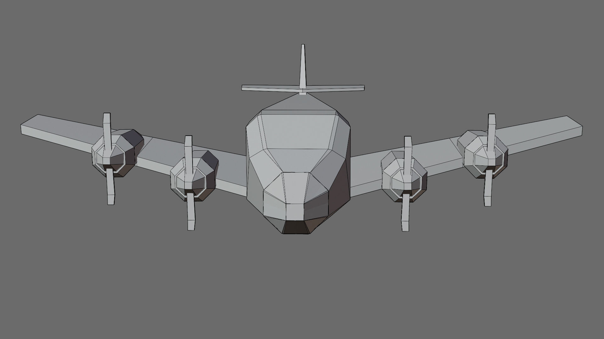 Cartoon airport Low-poly 3D model_34