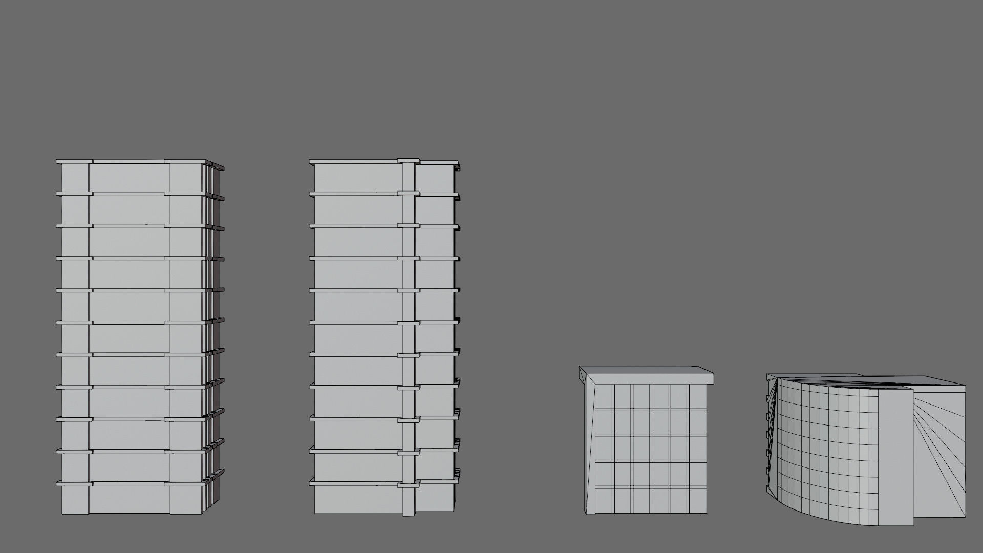 Cartoon airport Low-poly 3D model_28