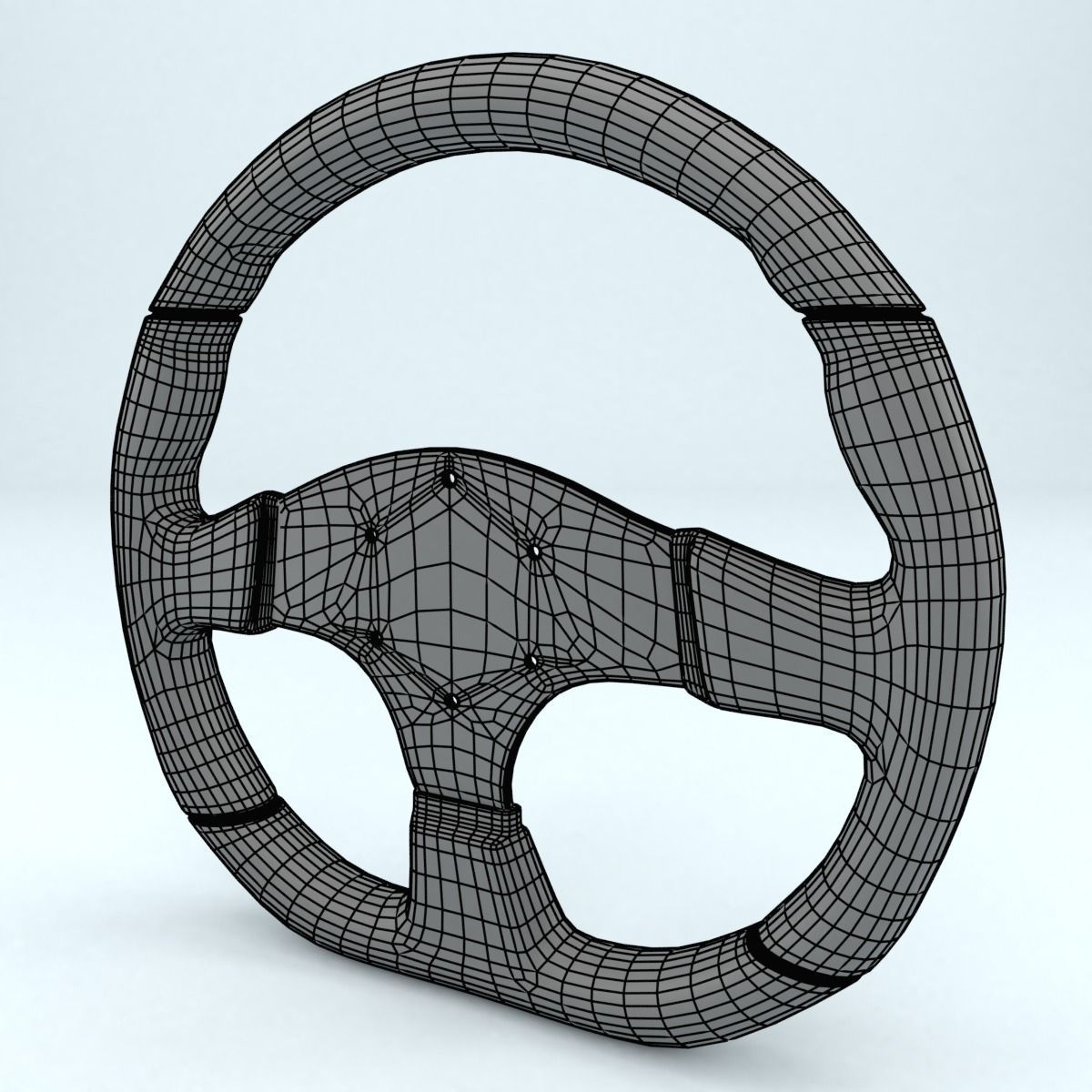 Steering Wheel Sparco L999 3D model_8