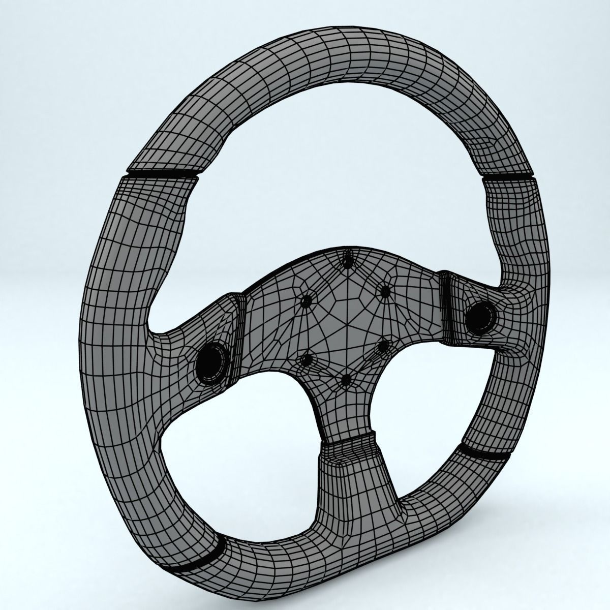 Steering Wheel Sparco L999 3D model_6