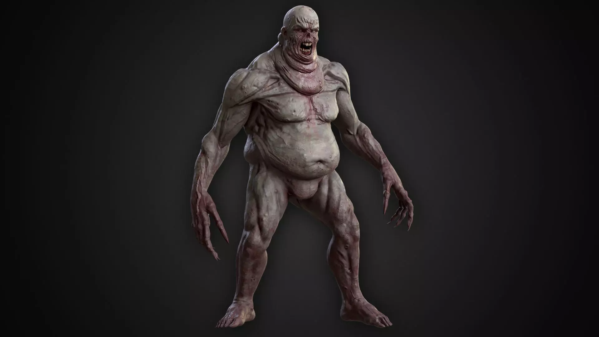 Big Ghoul Low-poly 3D model