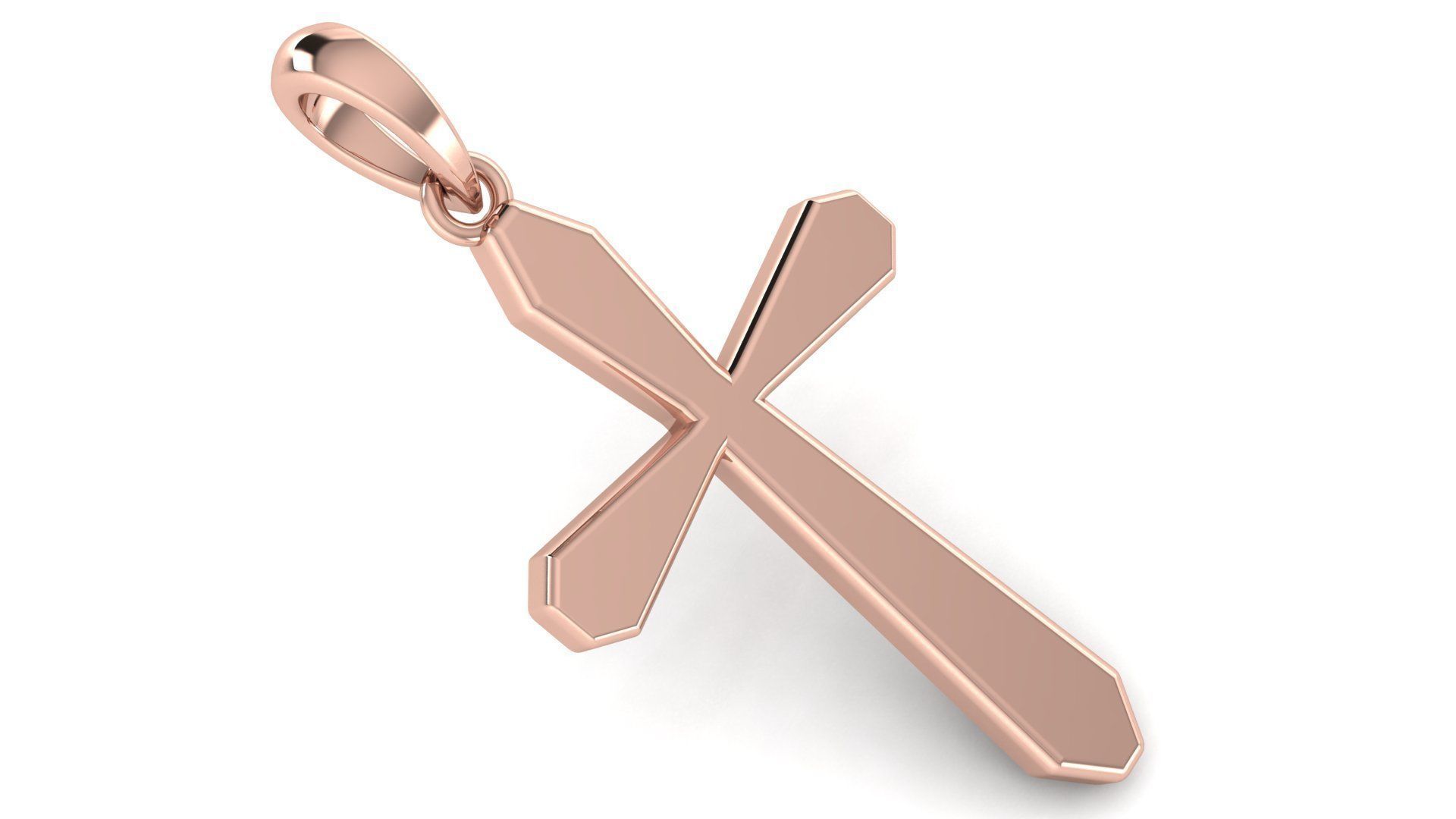 CROSS PENDANT CR93 3D print model_2