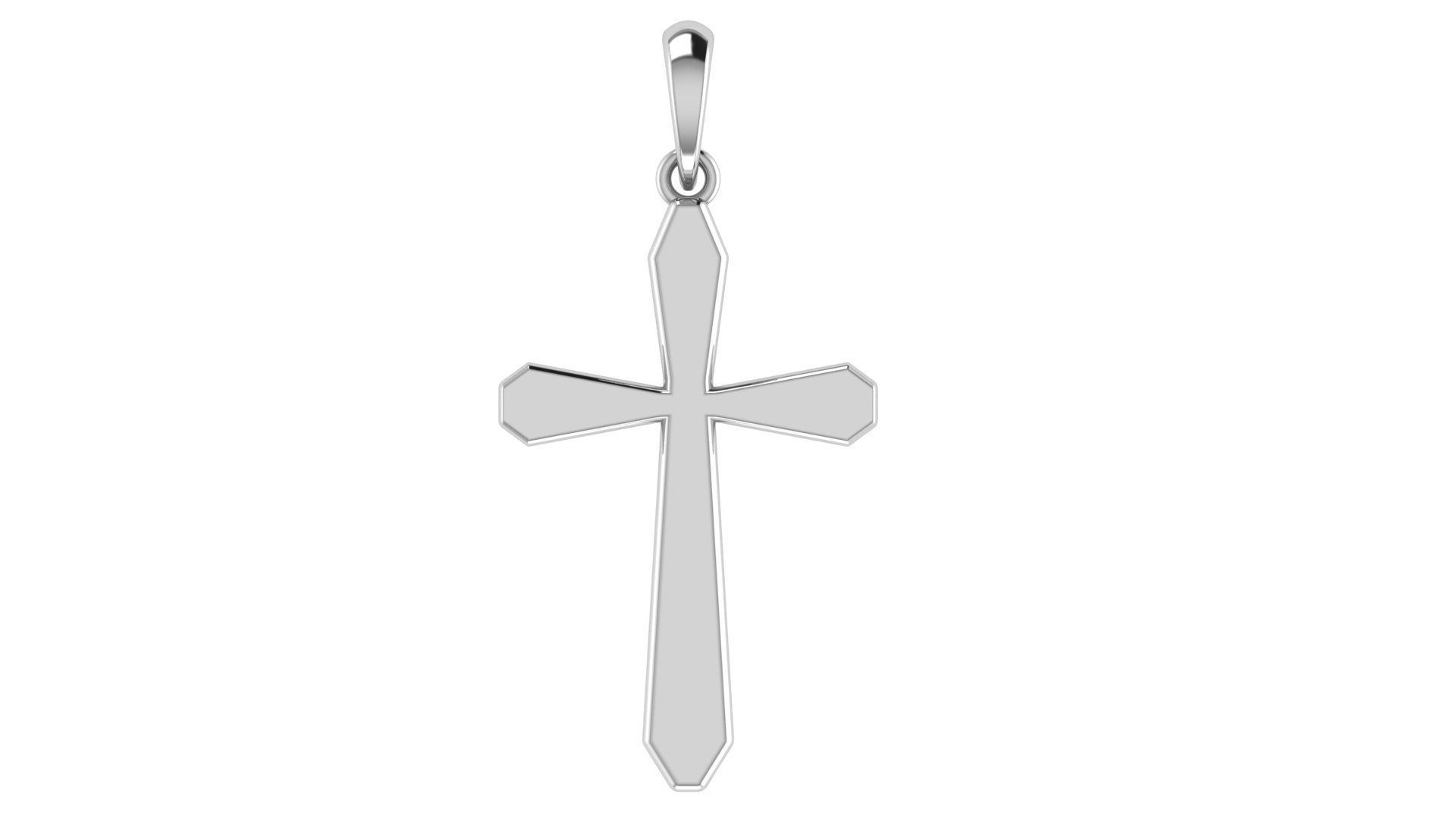 CROSS PENDANT CR93 3D print model_4