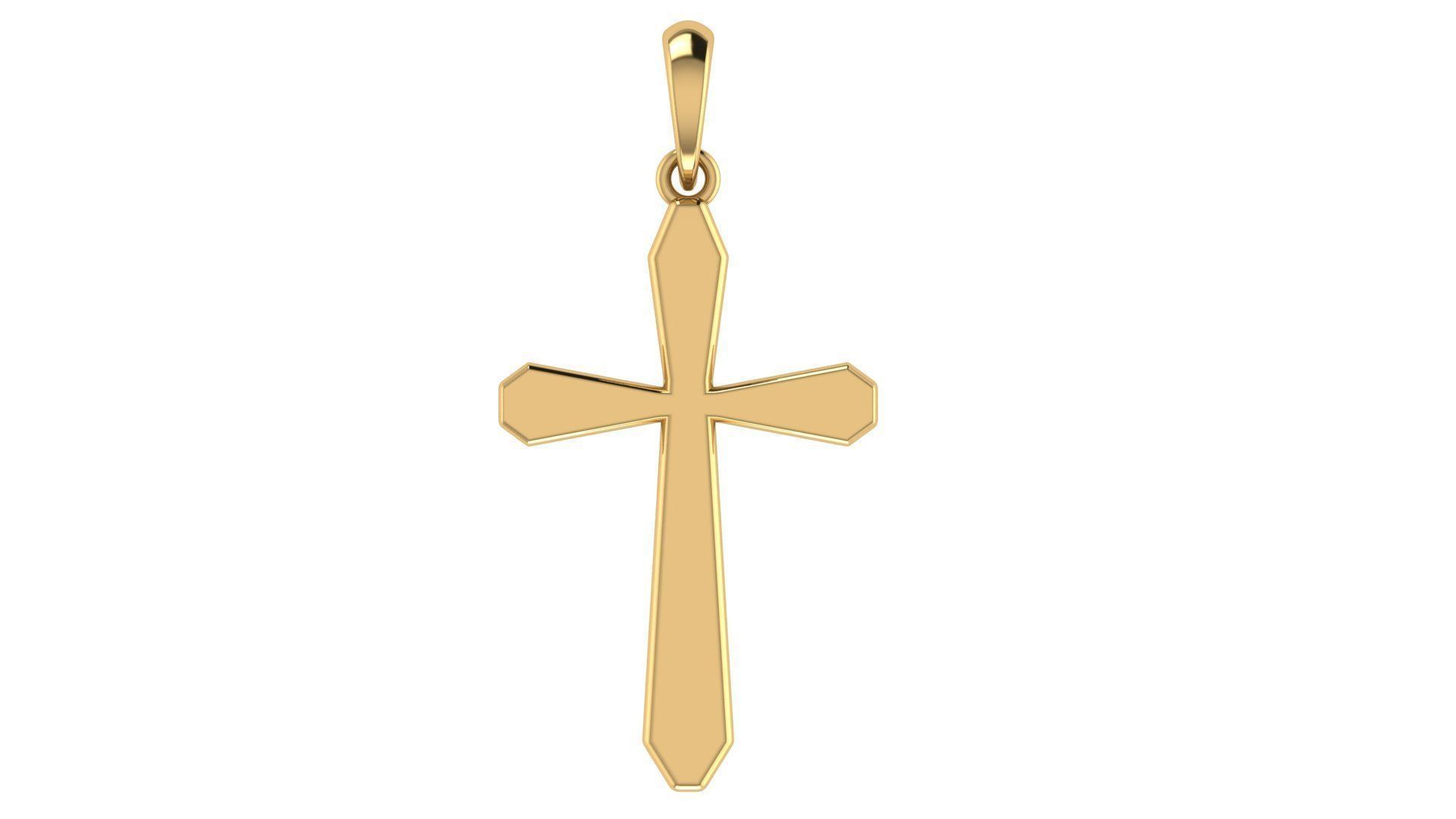 CROSS PENDANT CR93 3D print model_5