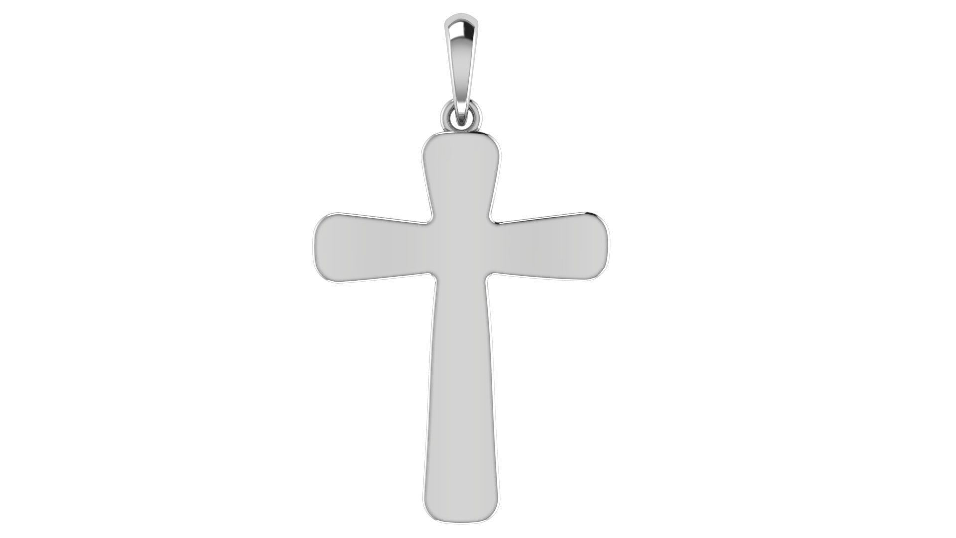 CROSS PENDANT CR94 3D print model_4