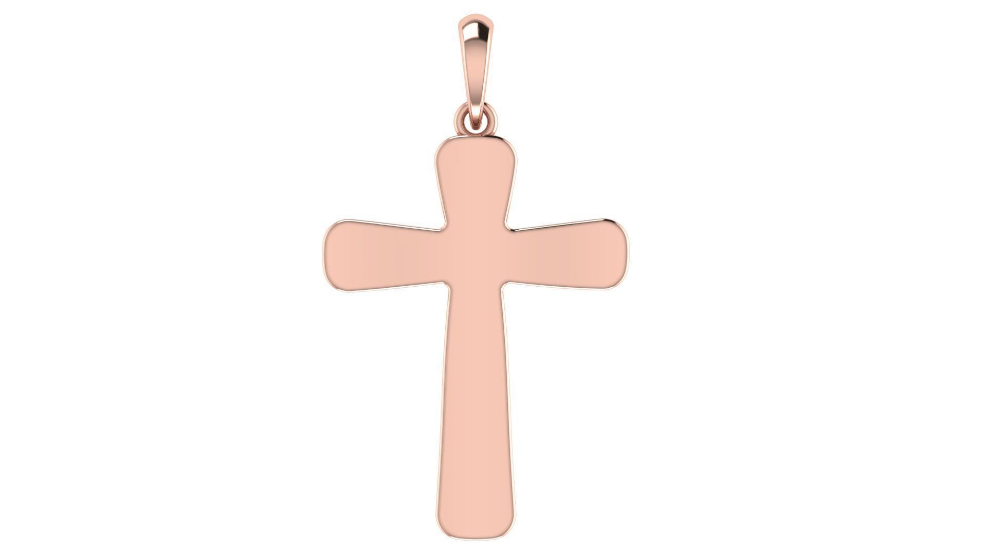 CROSS PENDANT CR94 3D print model_3