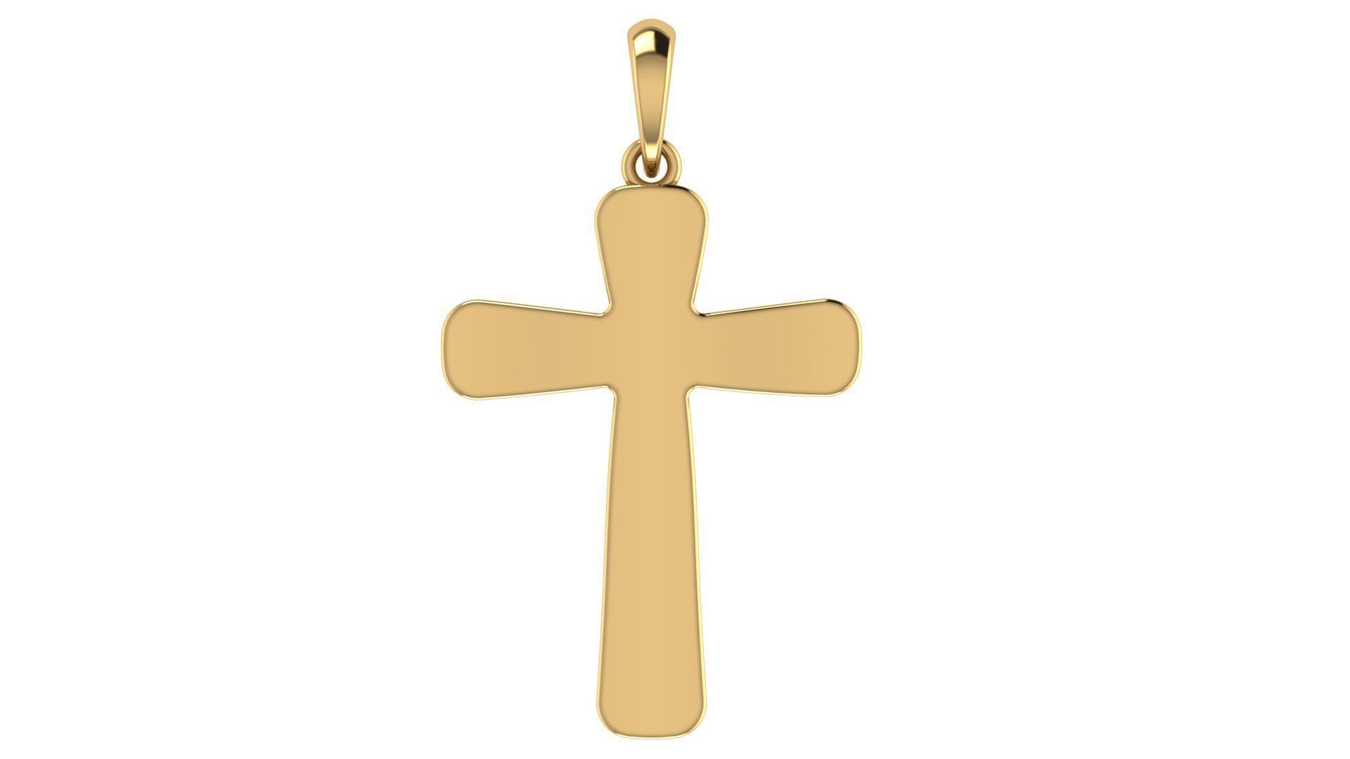 CROSS PENDANT CR94 3D print model_5