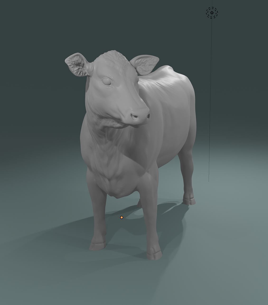 Young Cow Heifer model - Cattle for printing  high poly 3D print model_8