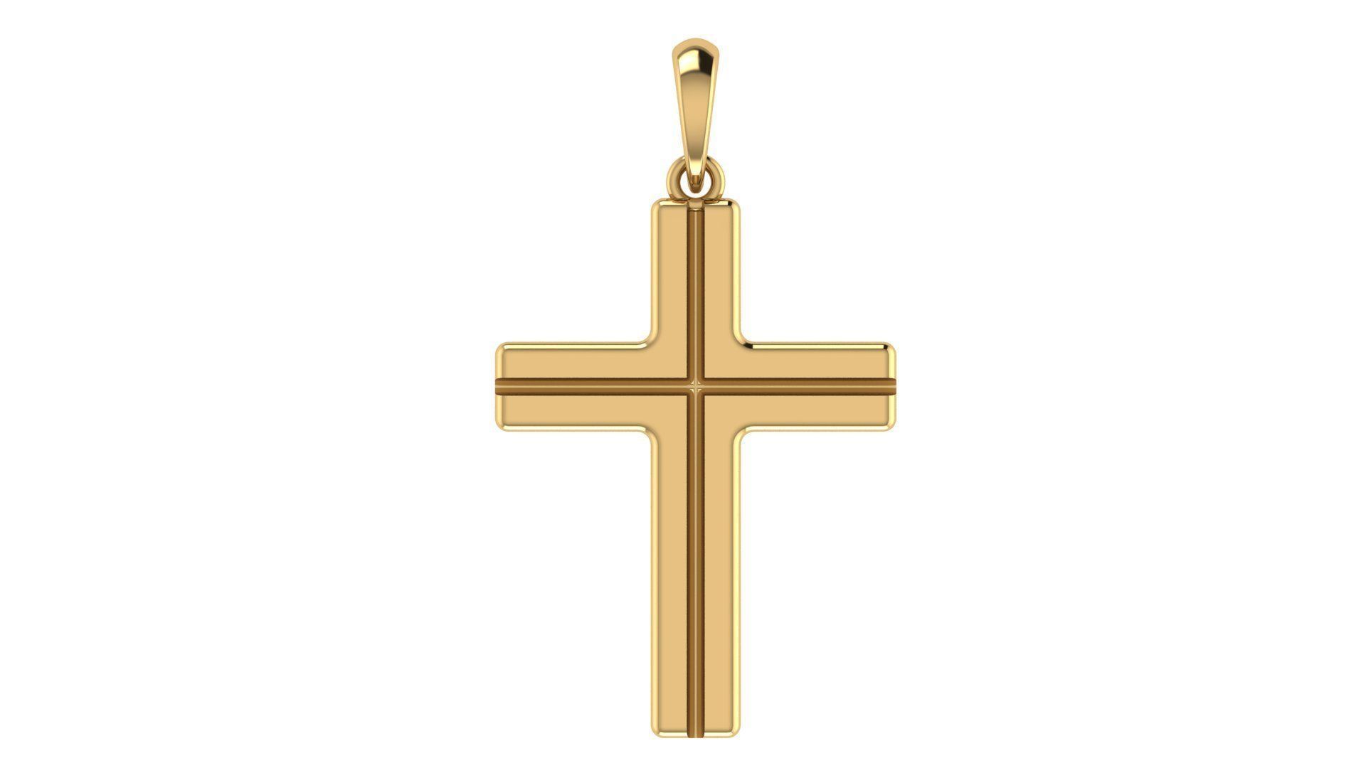 CROSS PENDANT CR95 3D print model_5