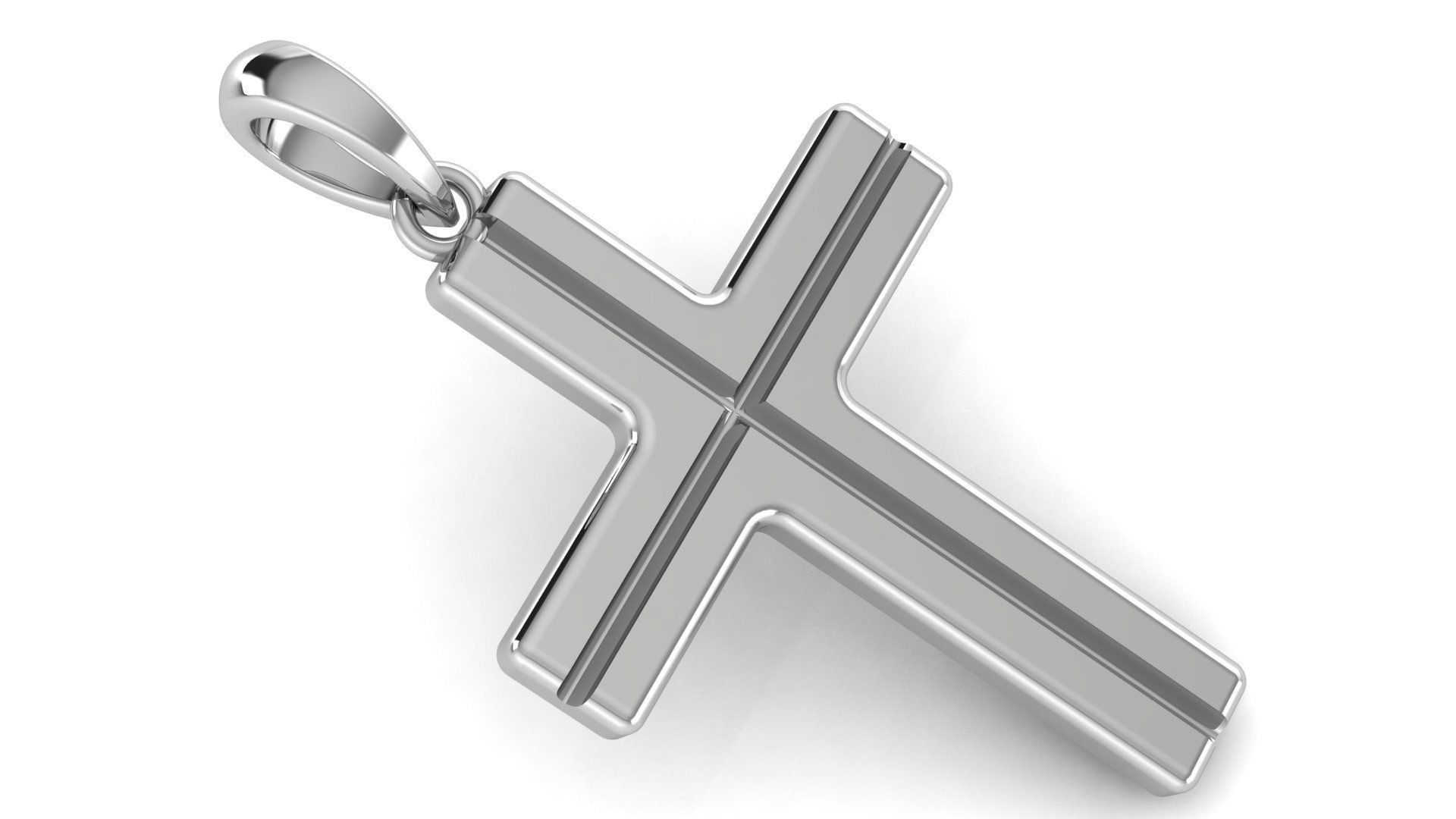CROSS PENDANT CR95 3D print model_1