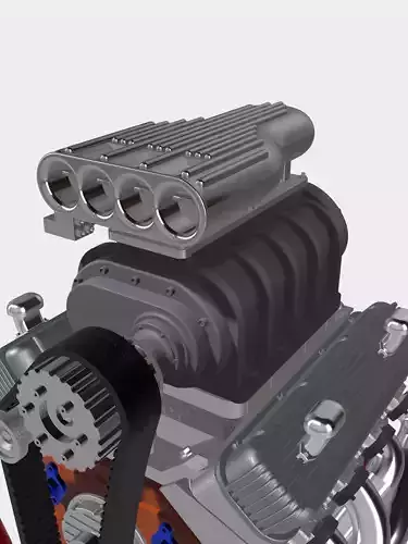 Vintage Hilborn Blower Injector Hat 4 hole Hat Only