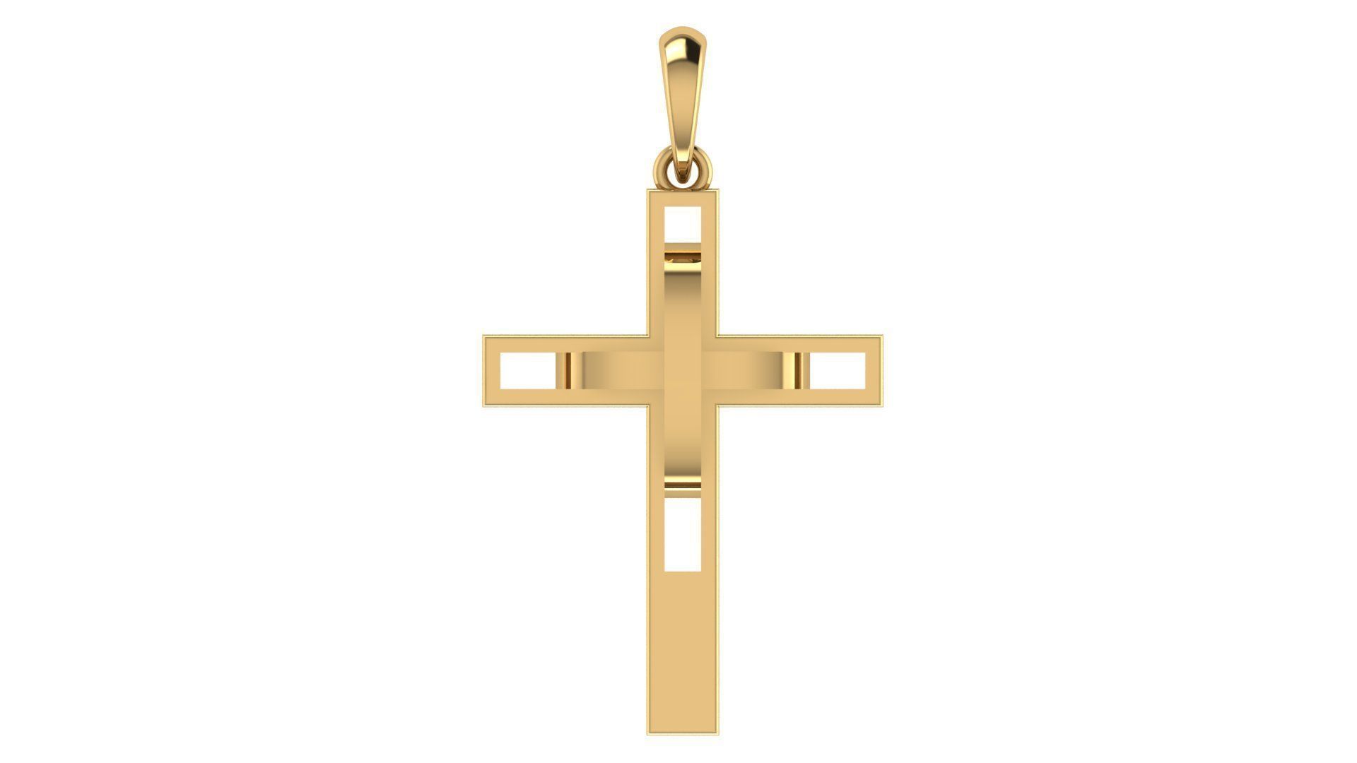 CROSS PENDANT CR96 3D print model_5