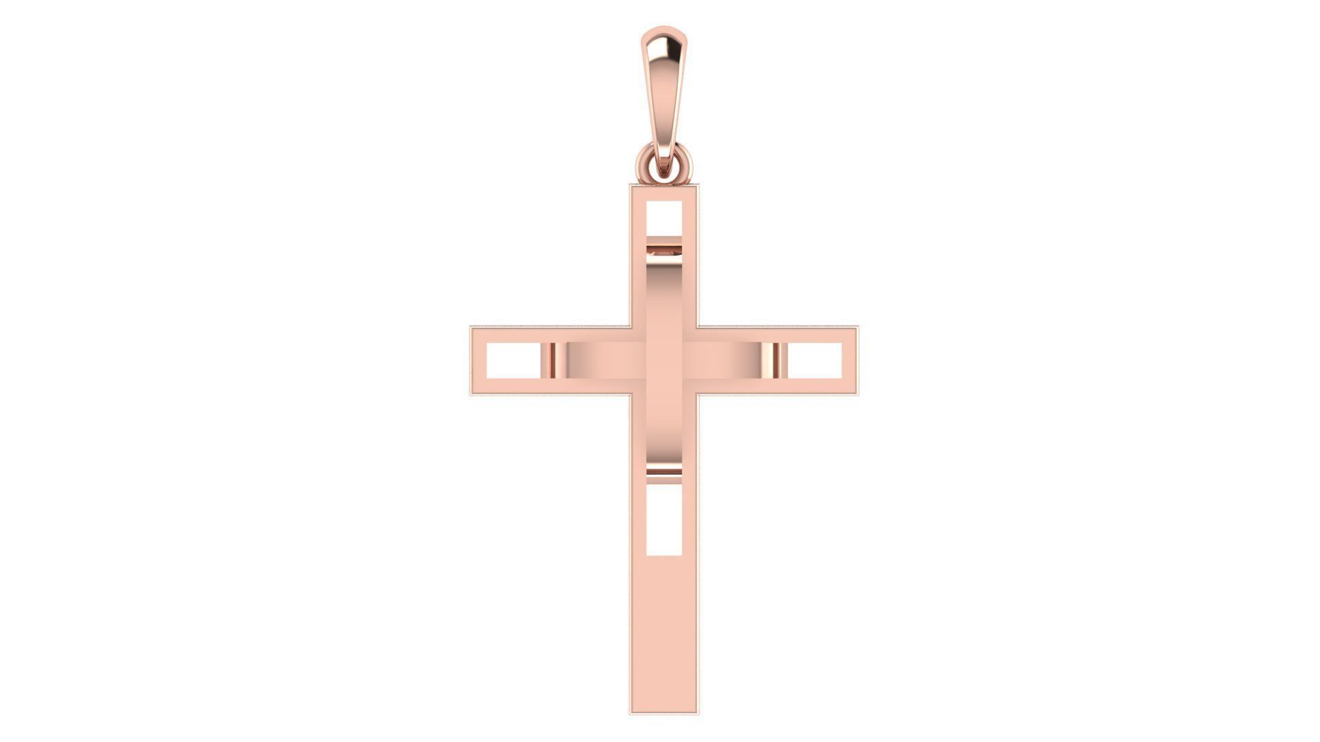 CROSS PENDANT CR96 3D print model_3