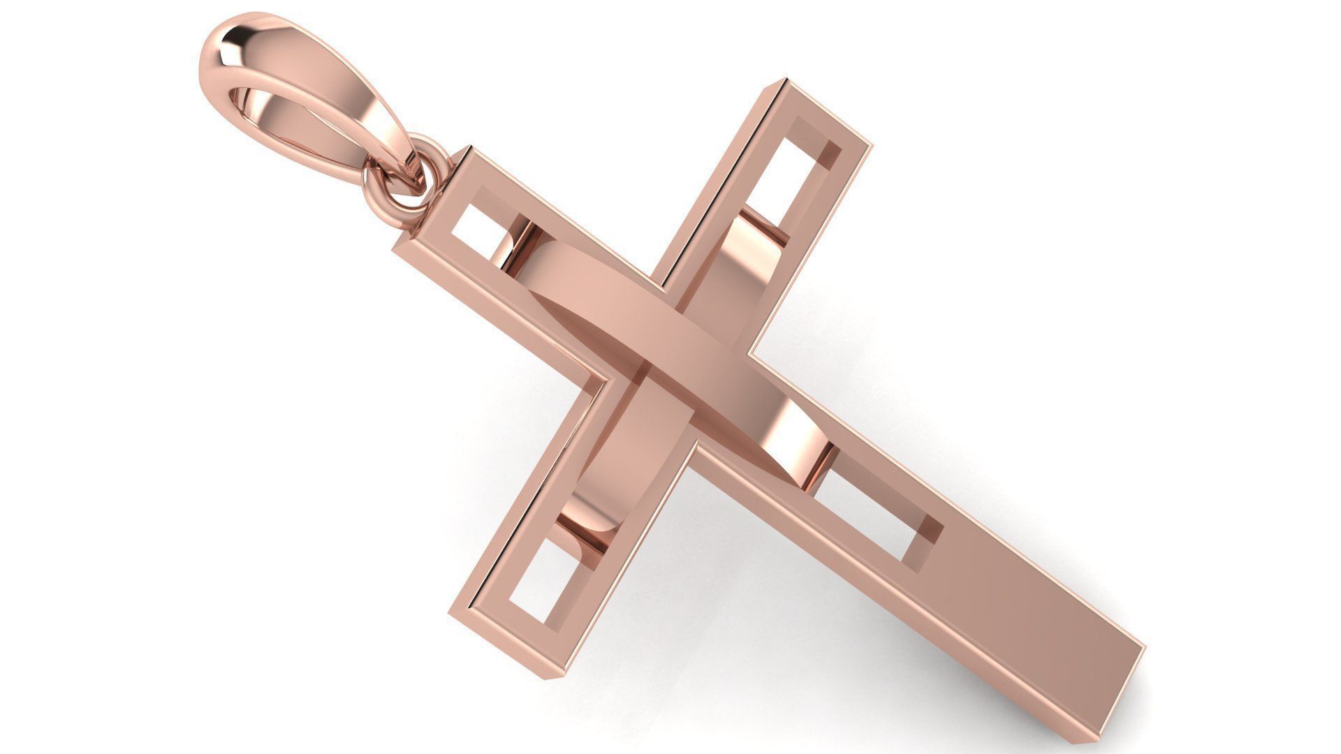 CROSS PENDANT CR96 3D print model_2
