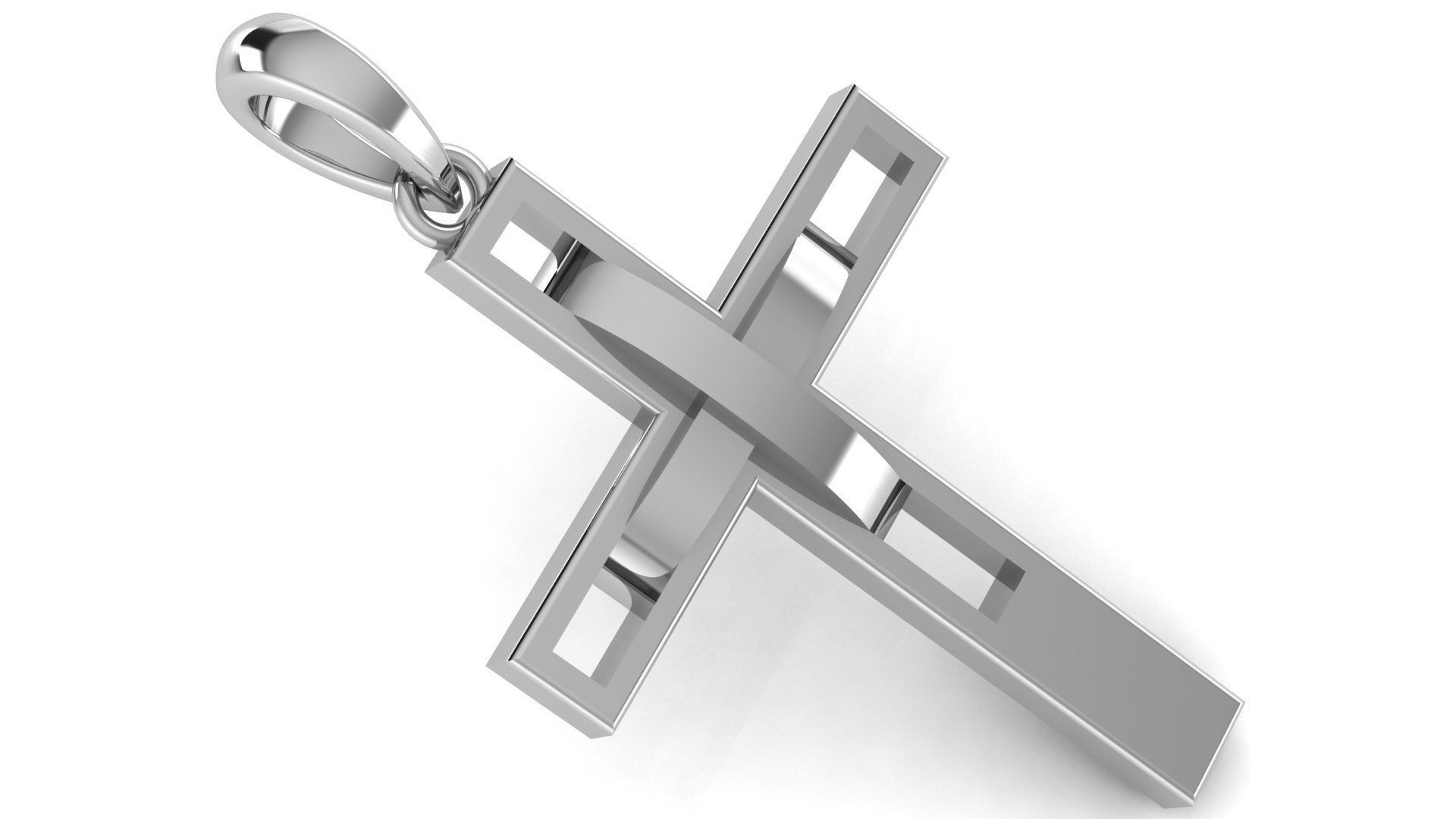 CROSS PENDANT CR96 3D print model_1