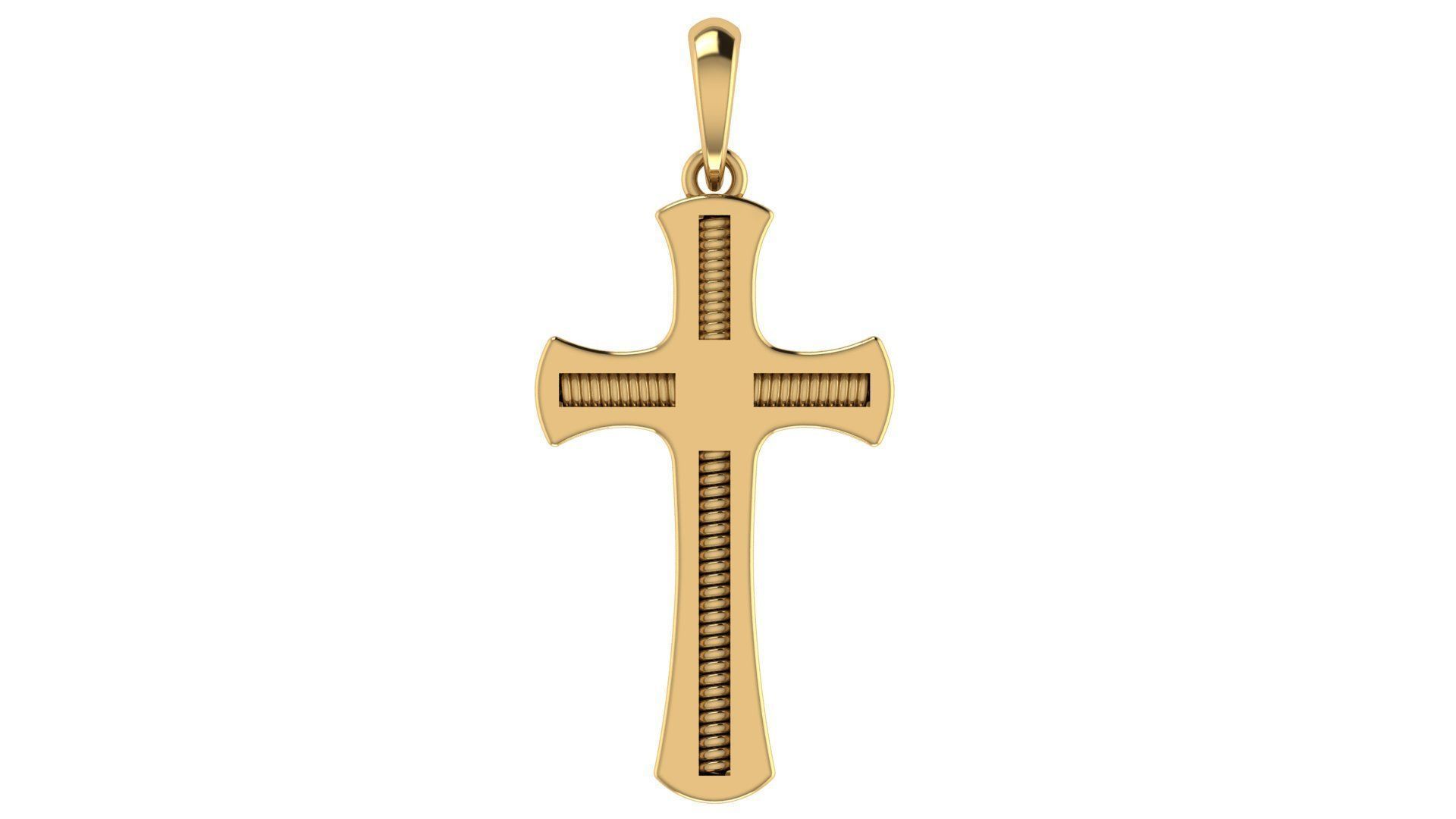 CROSS PENDANT CR97 3D print model_5